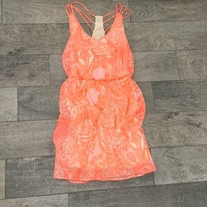 Lush Coral Paisley Dress